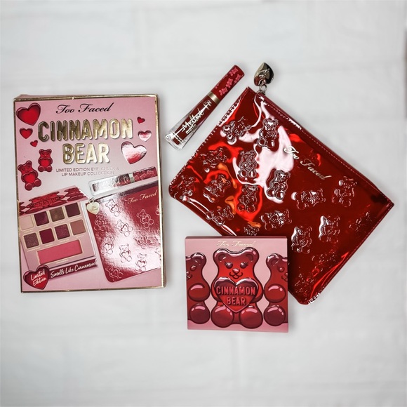 New Too Faced Cinnamon Bear Limited Edition Eye, Cheek & Lip Makeup Collection - Picture 16 of 16